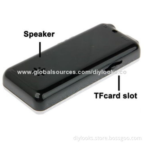 Digital Flash MP3 Player with Micro SD Card Slot and Flashlight (Black)